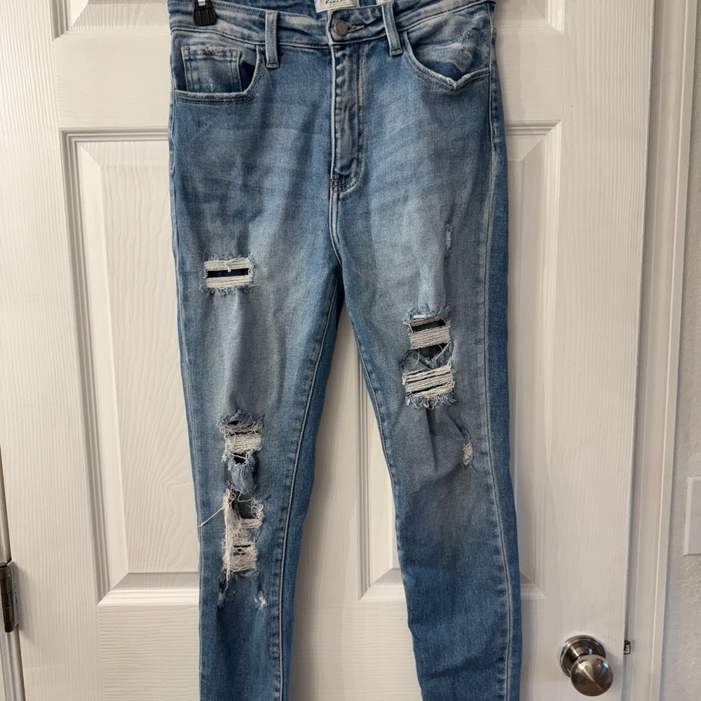 KanCan Light Blue Distressed Skinny Jeans